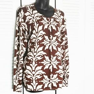 Dress Barn Long Sleeve Button-down Cardigan 18-20